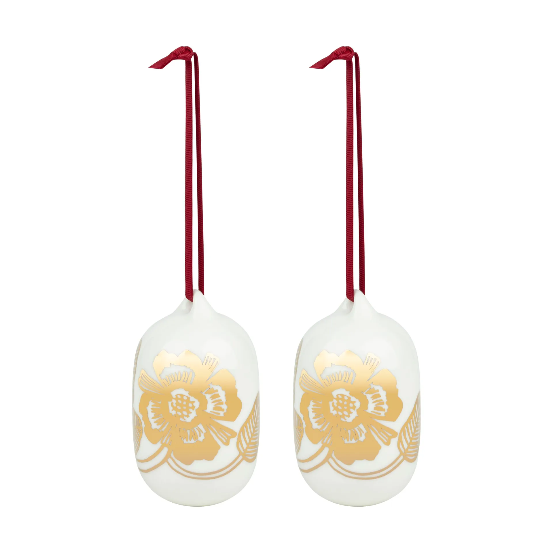 Tiara julkulor 2025 6x9 cm, White-gold Marimekko