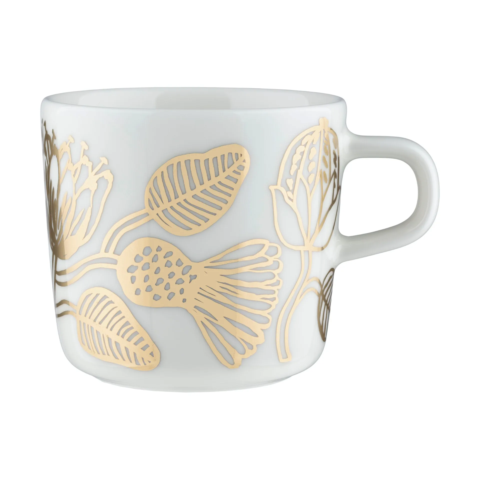 Tiara kaffekopp 20 cl, White-gold Marimekko