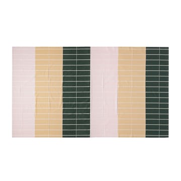 Tiiliskivi bordsduk 156x280 cm - Beige-rosa-mörkgrön - Marimekko