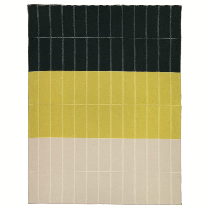 Tiiliskivi filt 130x170 cm - Gul-beige-mörkgrön - Marimekko
