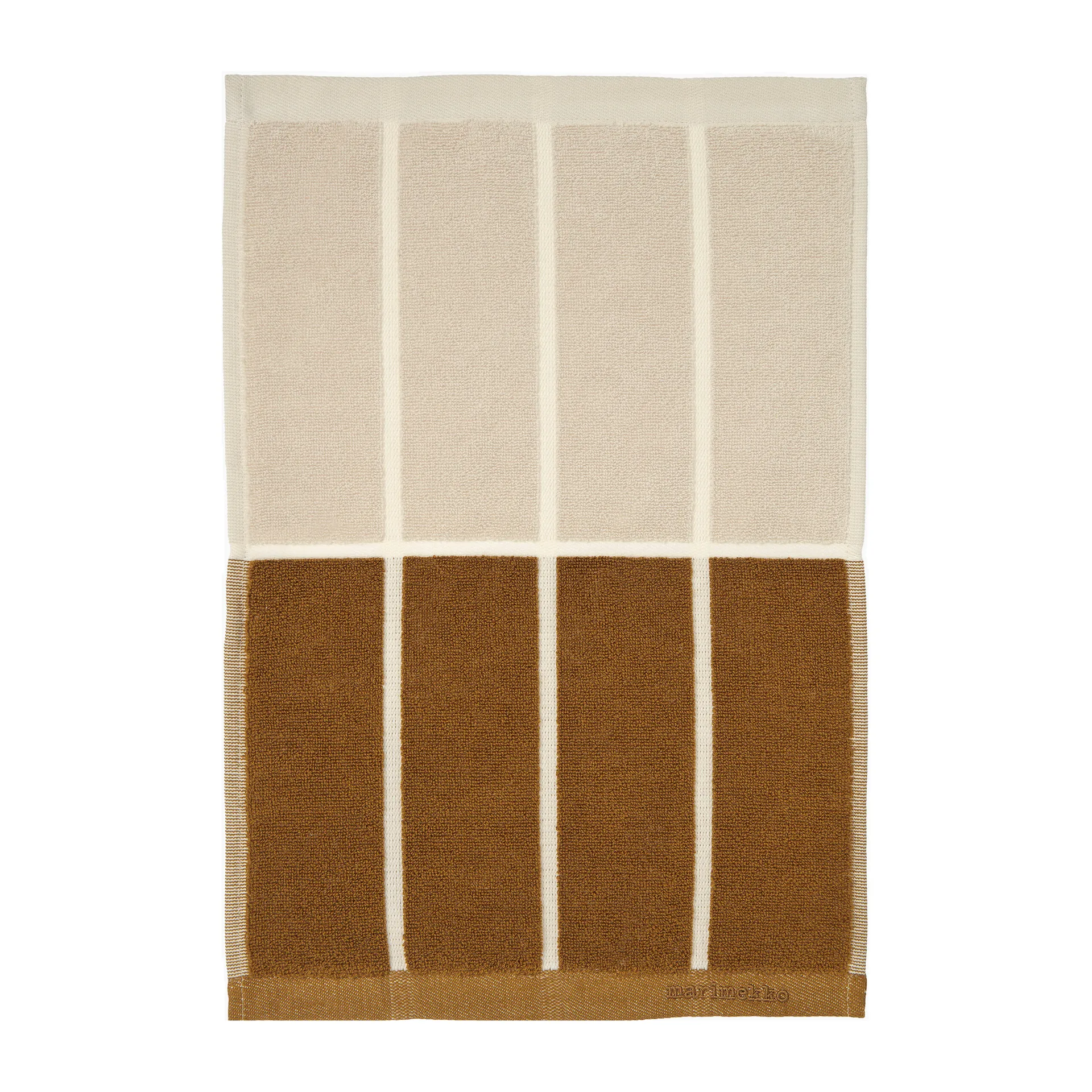 Tiiliskivi handduk 30x50 cm, Mörkgrå-brun-beige Marimekko