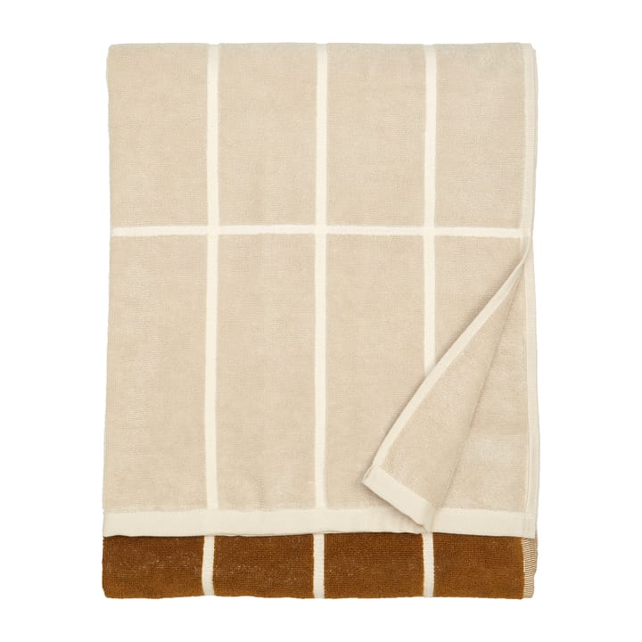 Tiiliskivi handduk 70x150 cm - Mörkgrå-brun-beige - Marimekko