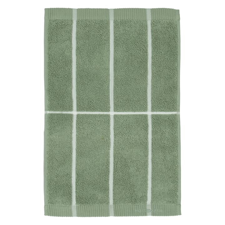 Tiiliskivi handduk grågrön-vit - 30x50 cm - Marimekko