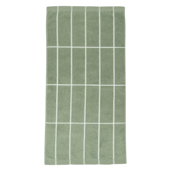 Tiiliskivi handduk grågrön-vit - 50x100 cm - Marimekko