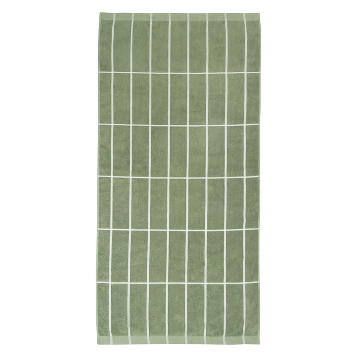 Tiiliskivi handduk grågrön-vit - 75x150 cm - Marimekko
