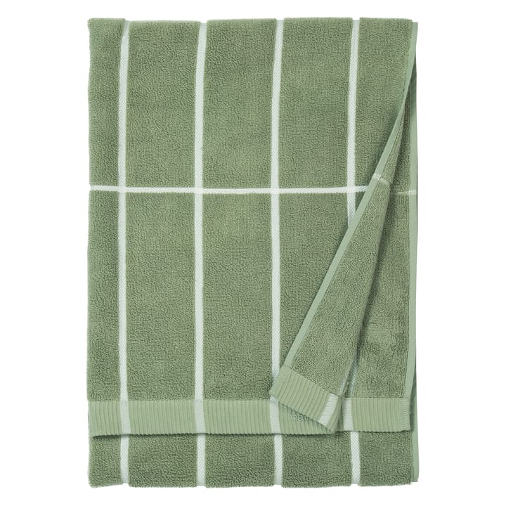 Tiiliskivi handduk grågrön-vit - 75x150 cm - Marimekko