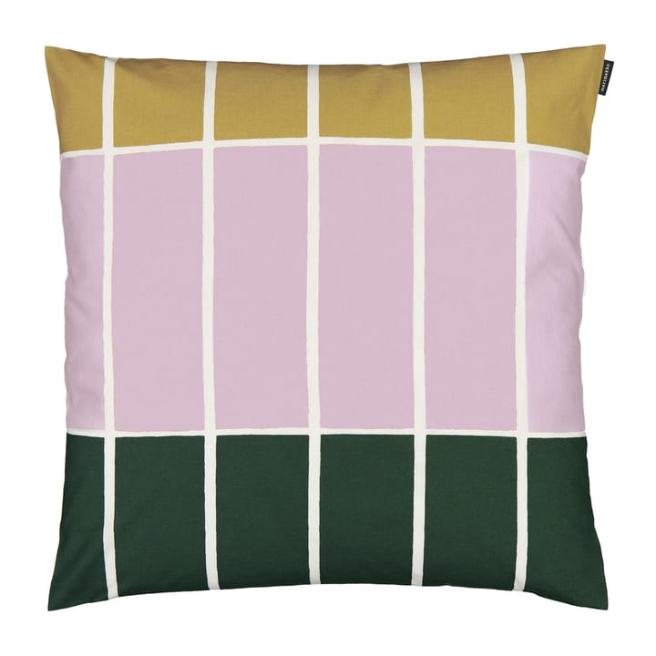 Tiiliskivi kuddfodral 50x50 cm - Beige-rosa-mörkgrön - Marimekko