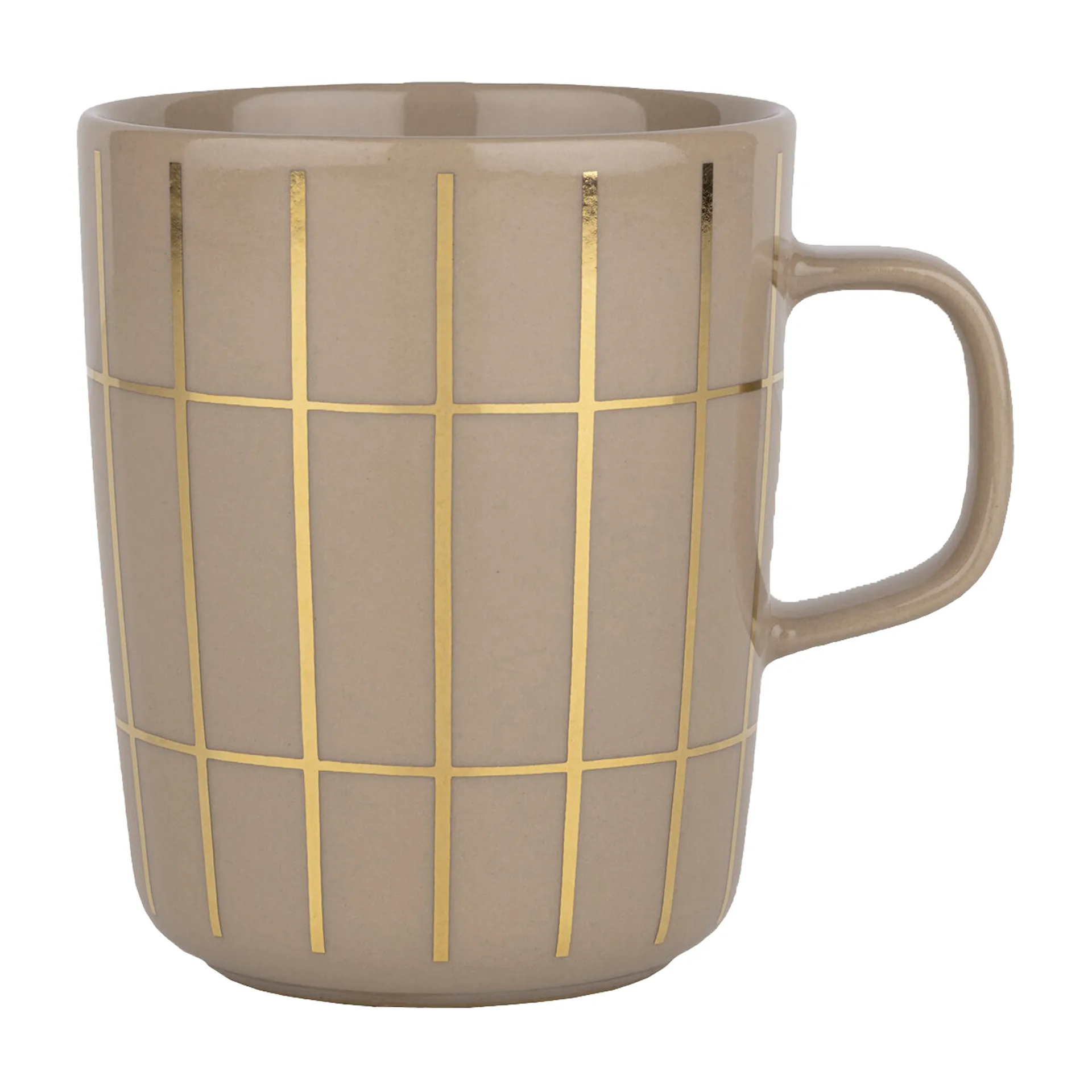 Tiiliskivi metal mugg 25 cl, Beige-guld Marimekko