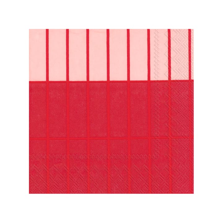 Tiiliskivi Raita servett 20-pack - Red - Marimekko