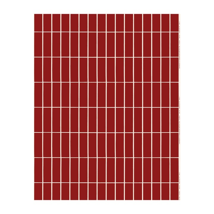 Tiiliskivi satintyg, Röd-beige Marimekko