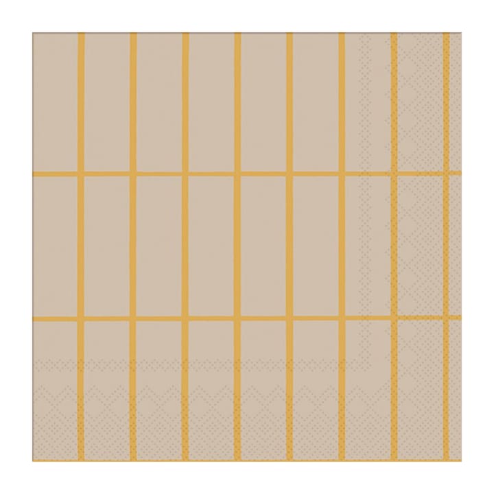 Tiiliskivi servett 33x33 cm 20-pack - Linen-gold - Marimekko