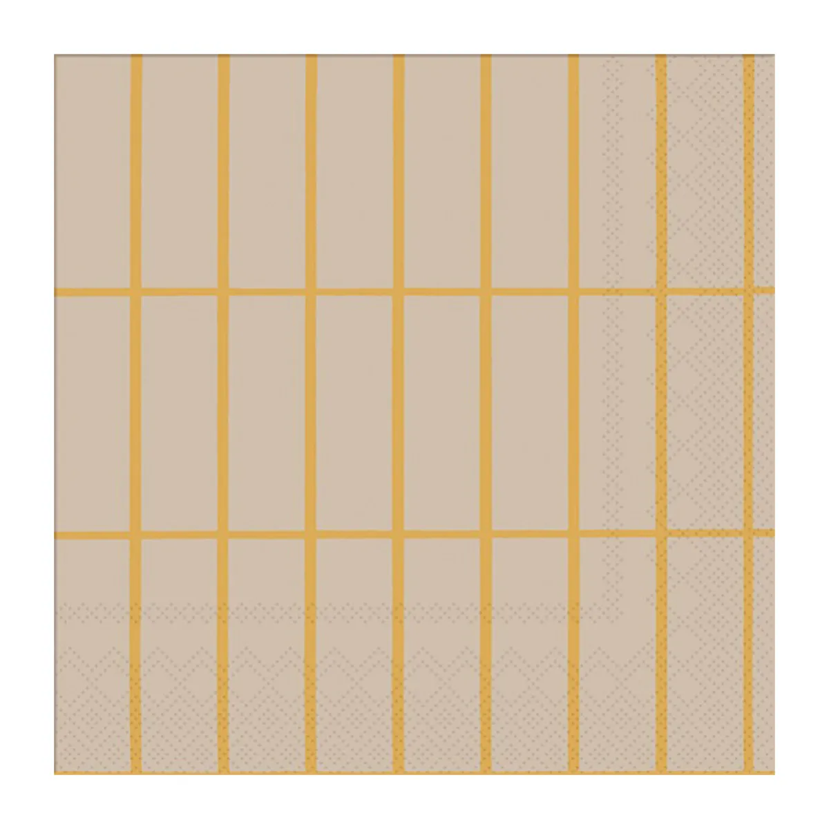 Marimekko Tiiliskivi servett 33x33 cm 20-pack Linen-gold