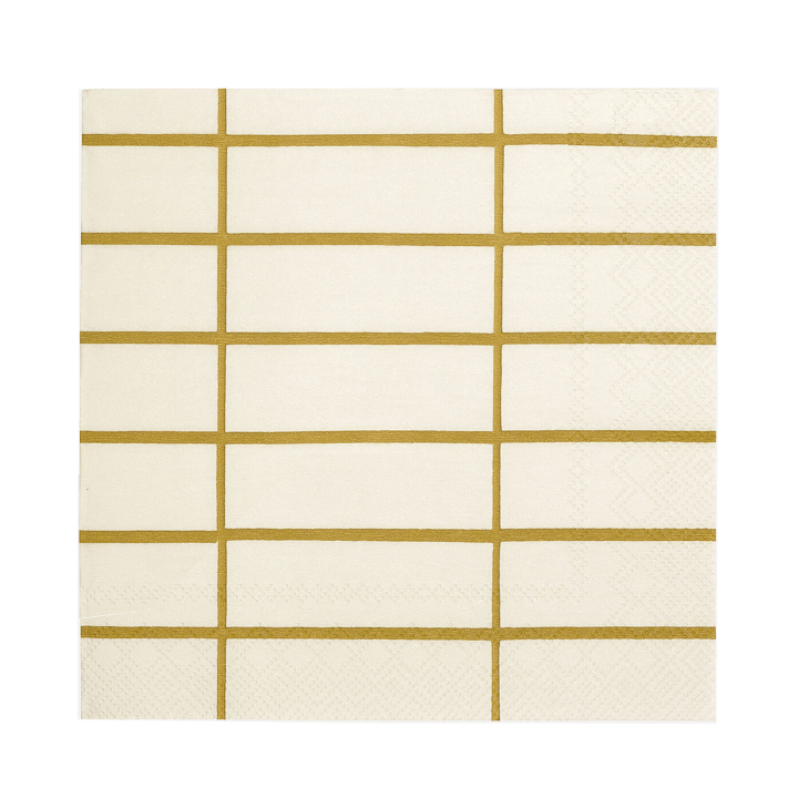 Tiiliskivi servett 33x33 cm 20-pack - Linen-ochre - Marimekko