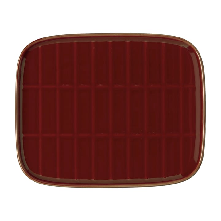 Tiiliskivi tallrik 12x15 cm - Röd - Marimekko