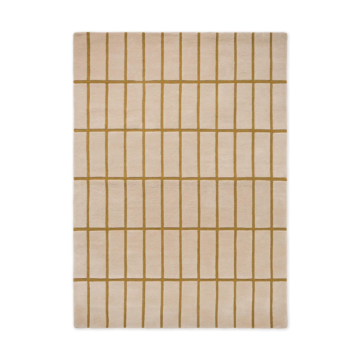 Marimekko Tiiliskivi ullmatta Bronze Yellow, 140x200 cm