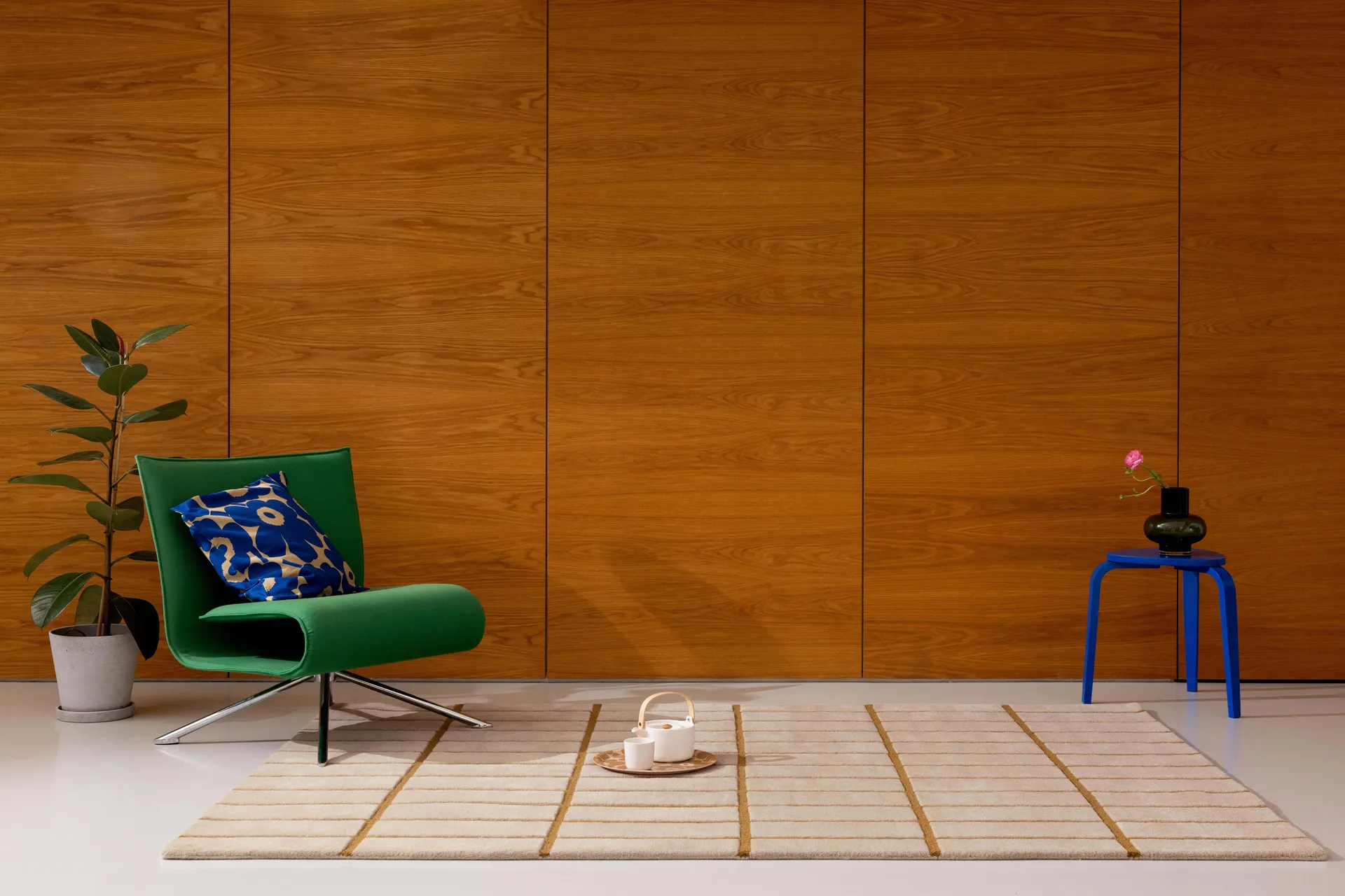 Tiiliskivi ullmatta, Bronze Yellow, 140x200 cm Marimekko