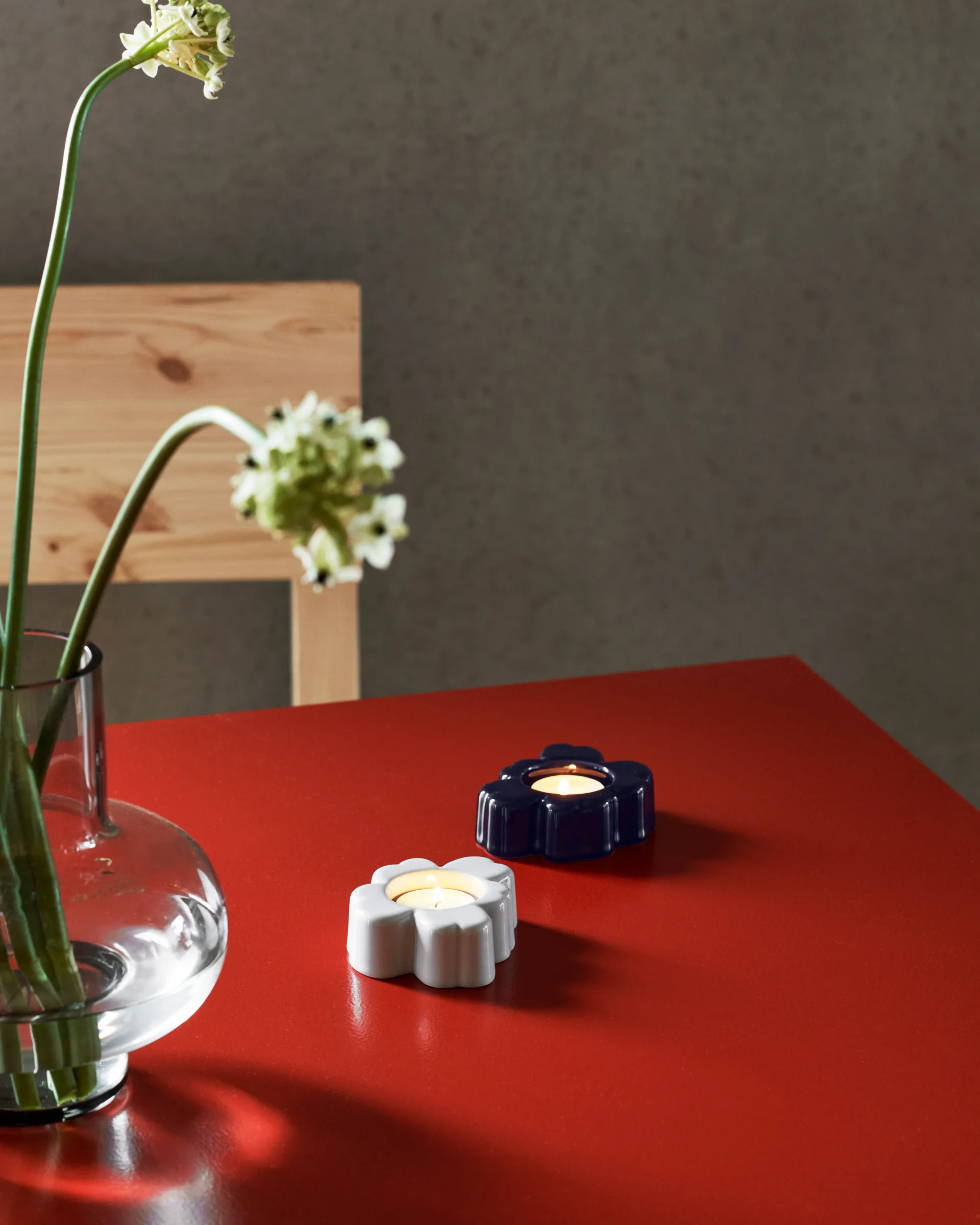 Umpu vas 20 cm, Misty grey Marimekko