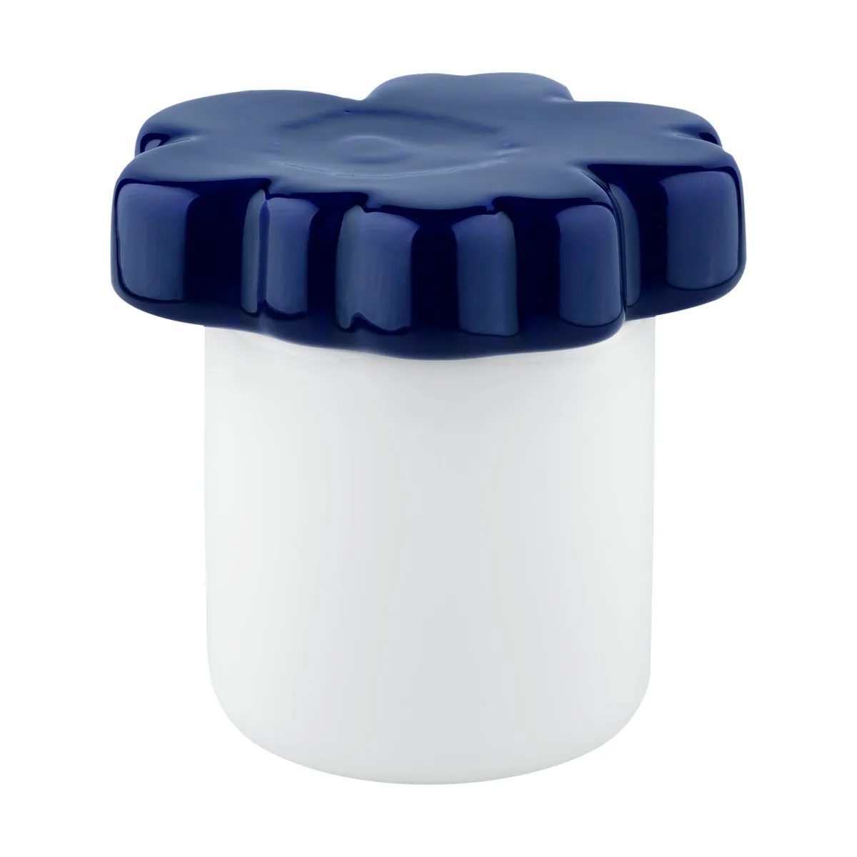 Marimekko Unikko 60-årsjubileum burk Ø6,5x15,5 cm White-d. blue