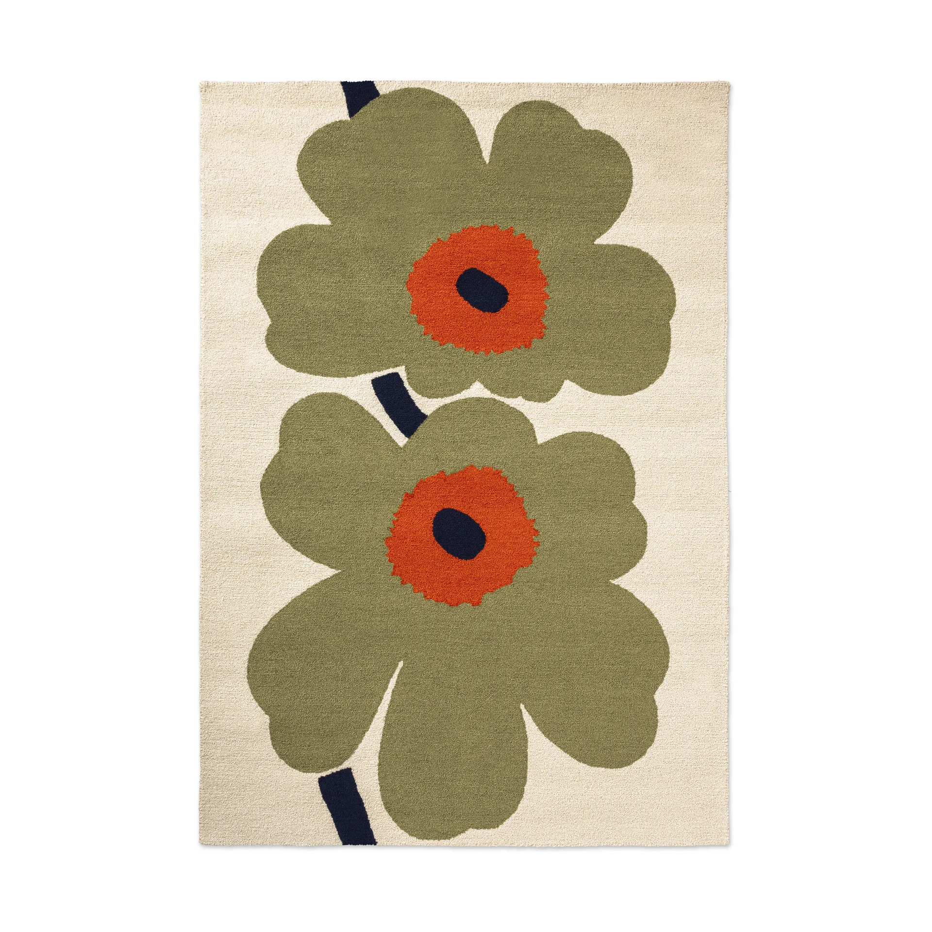 Unikko anniversary matta outdoor, Dusty green, 160x230 cm Marimekko