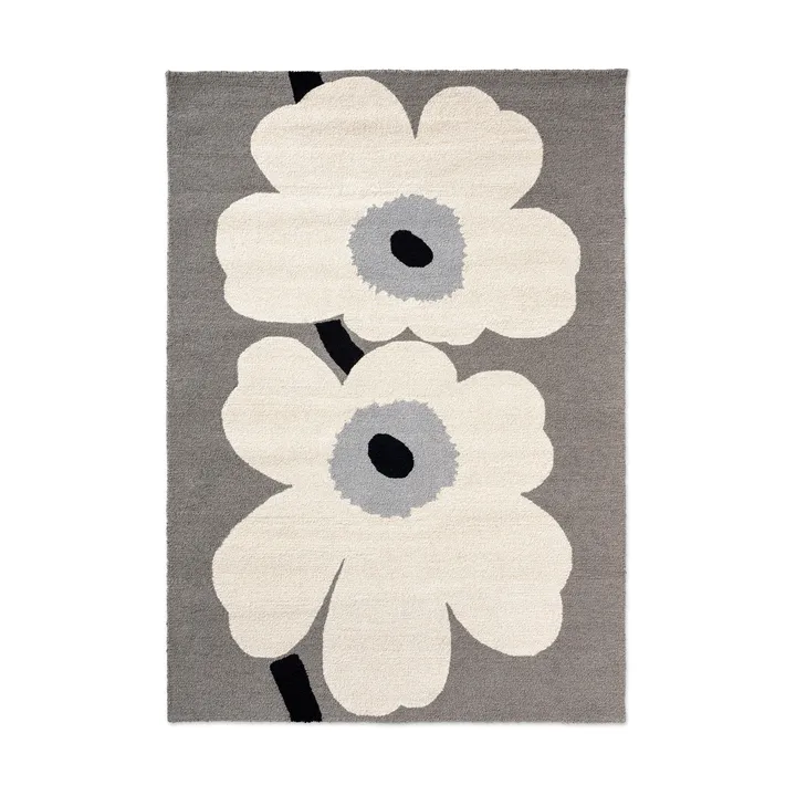 Unikko anniversary matta outdoor - Grey, 140x200 cm - Marimekko
