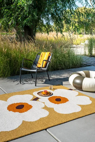 Unikko anniversary matta outdoor - Honey, 140x200 cm - Marimekko
