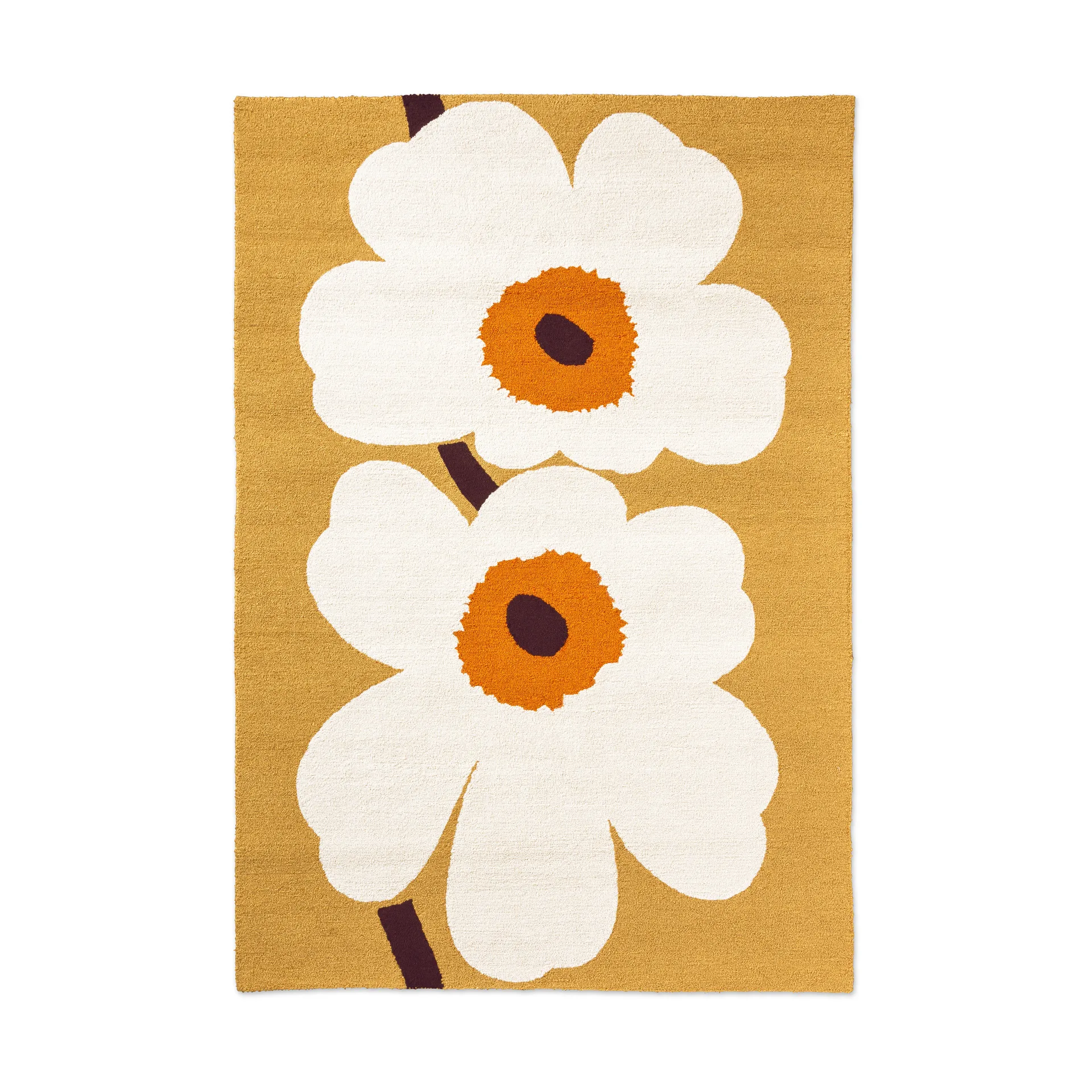 Unikko anniversary matta outdoor, Honey, 160x230 cm Marimekko