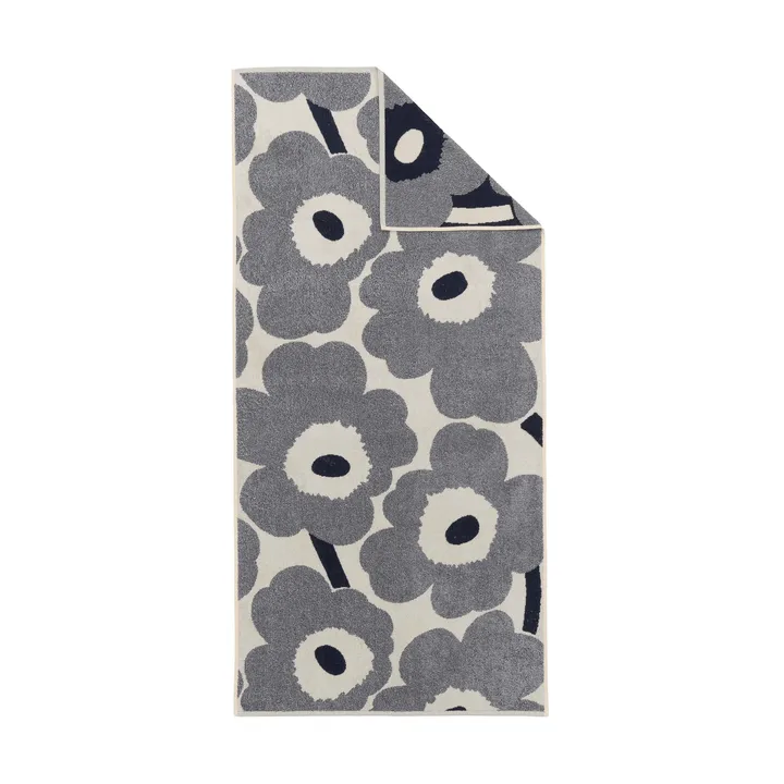 Unikko badhandduk 70x150 cm - Off white-blueberry - Marimekko