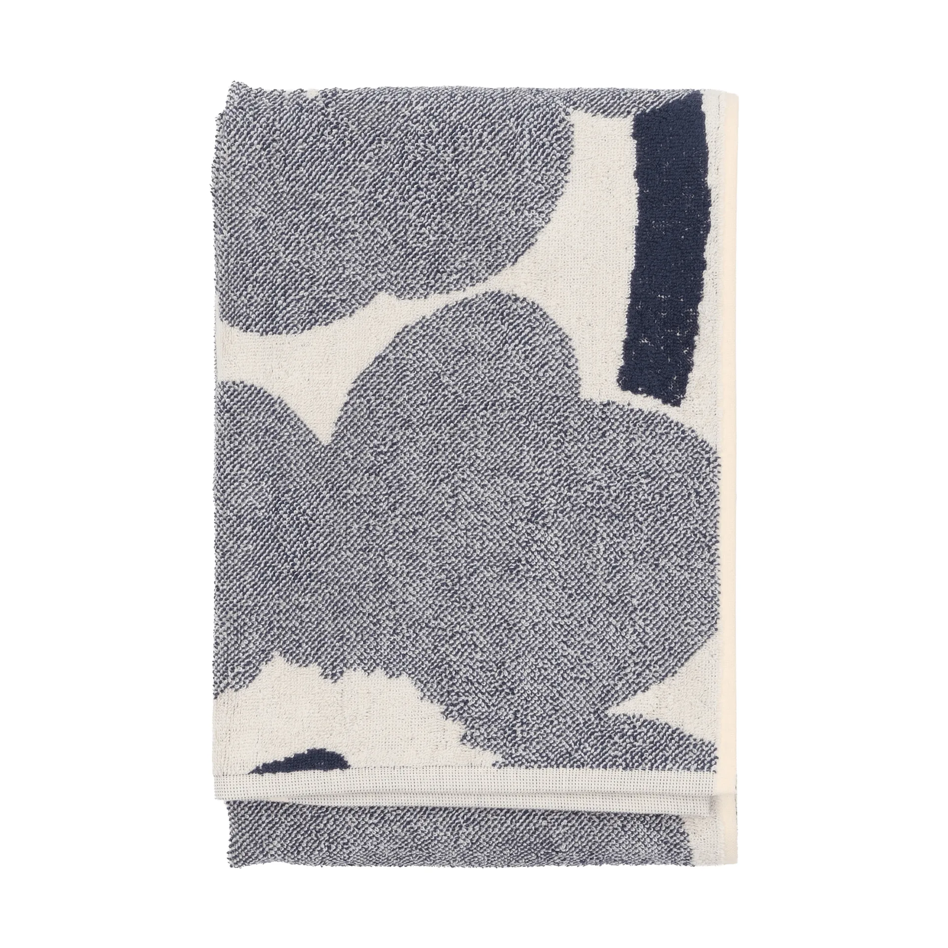 Unikko badhandduk 70x150 cm, Off white-blueberry Marimekko