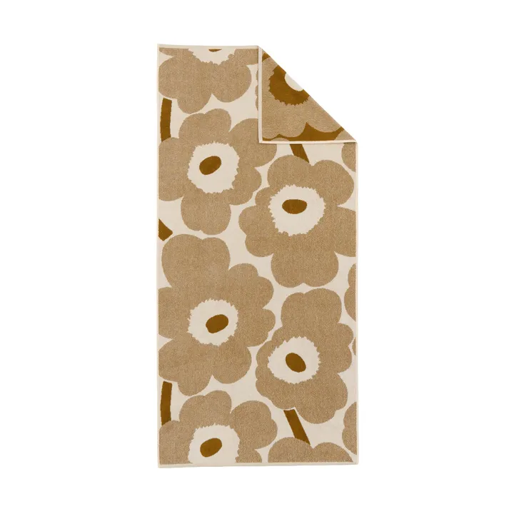 Unikko badhandduk 70x150 cm - Off white-bronze - Marimekko