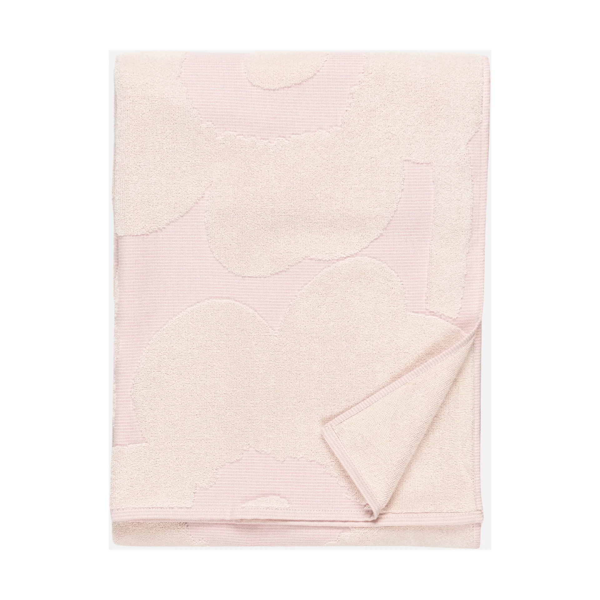 Unikko badhandduk 70x150 cm, White-light pink Marimekko