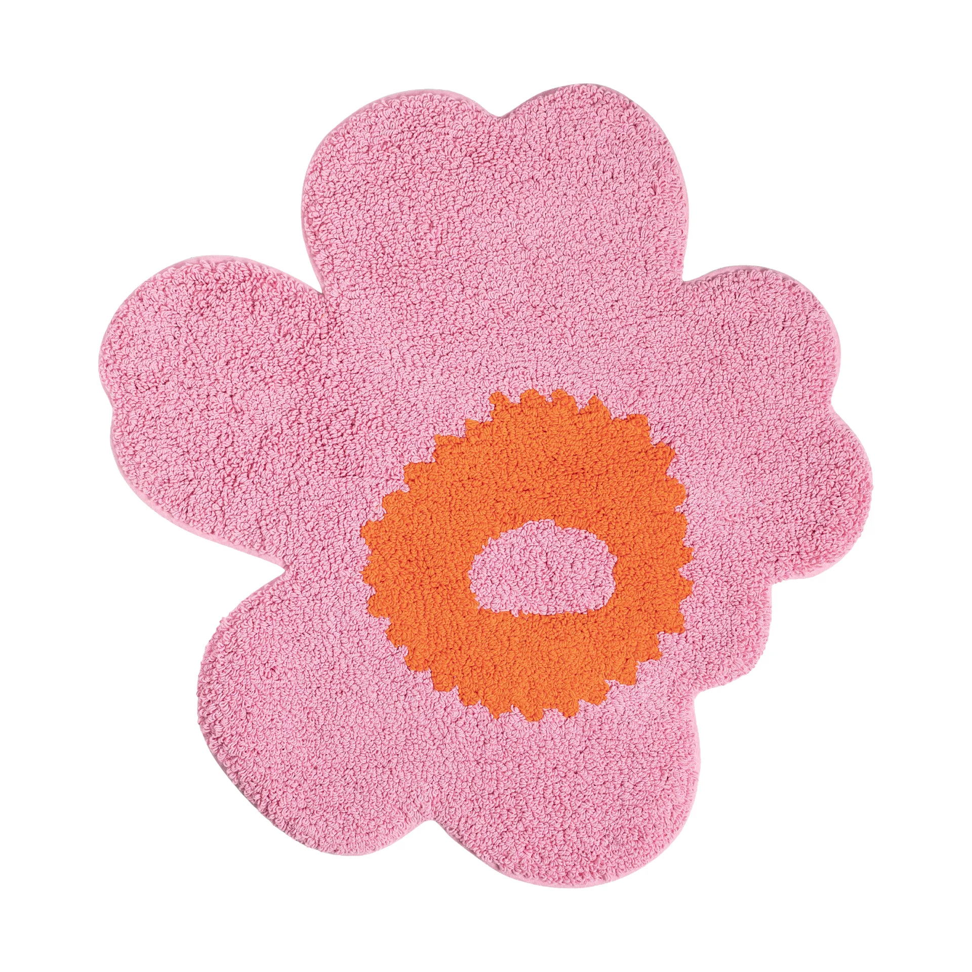 Unikko badrumsmatta 73x74 cm, Pink-orange Marimekko