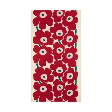 Unikko bordsduk - Off white-cranberry-rose, 135x250 cm - Marimekko