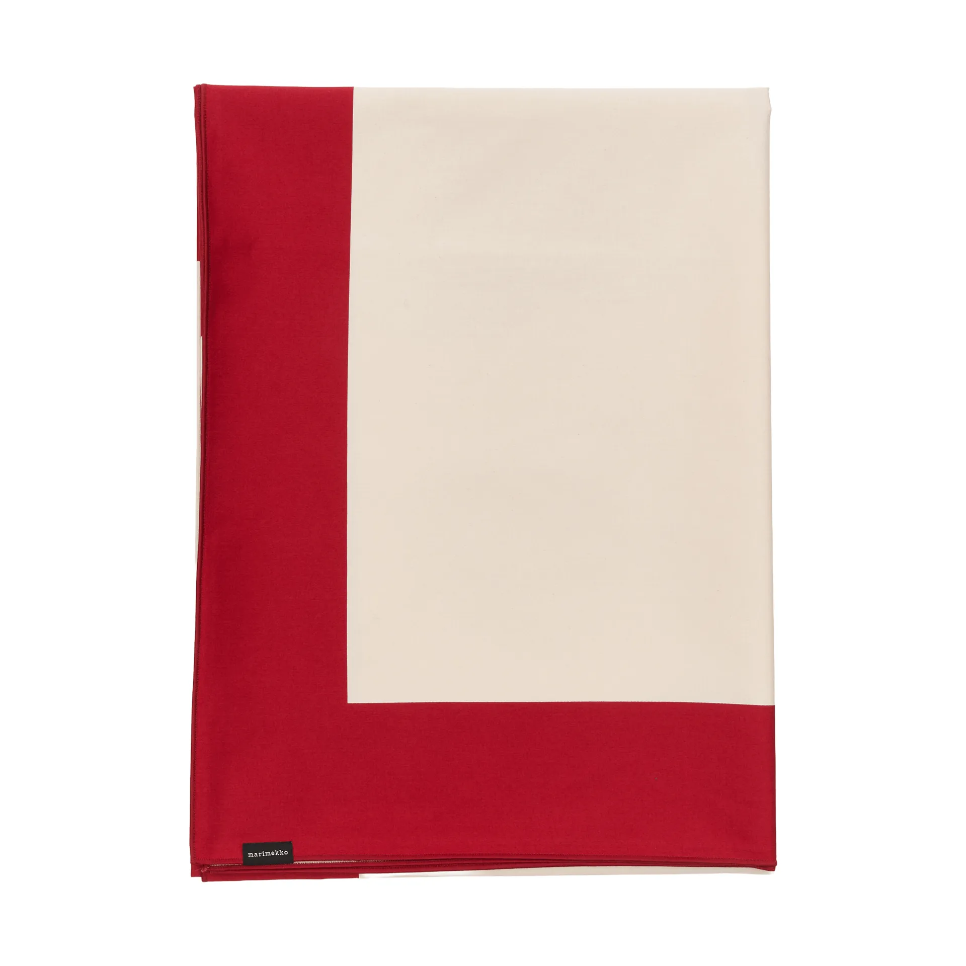 Unikko bordsduk, Off white-cranberry-rose, 140x140 cm Marimekko