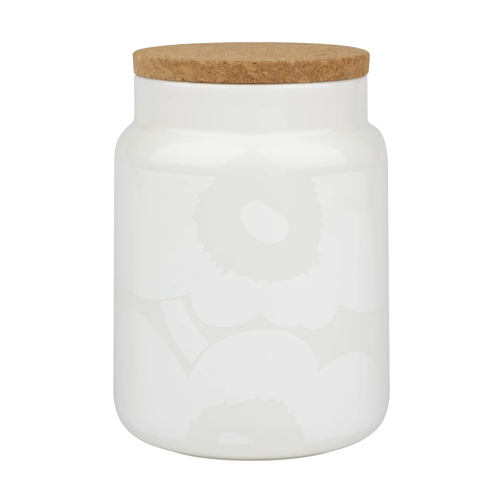Unikko burk 1,2 l, White Marimekko