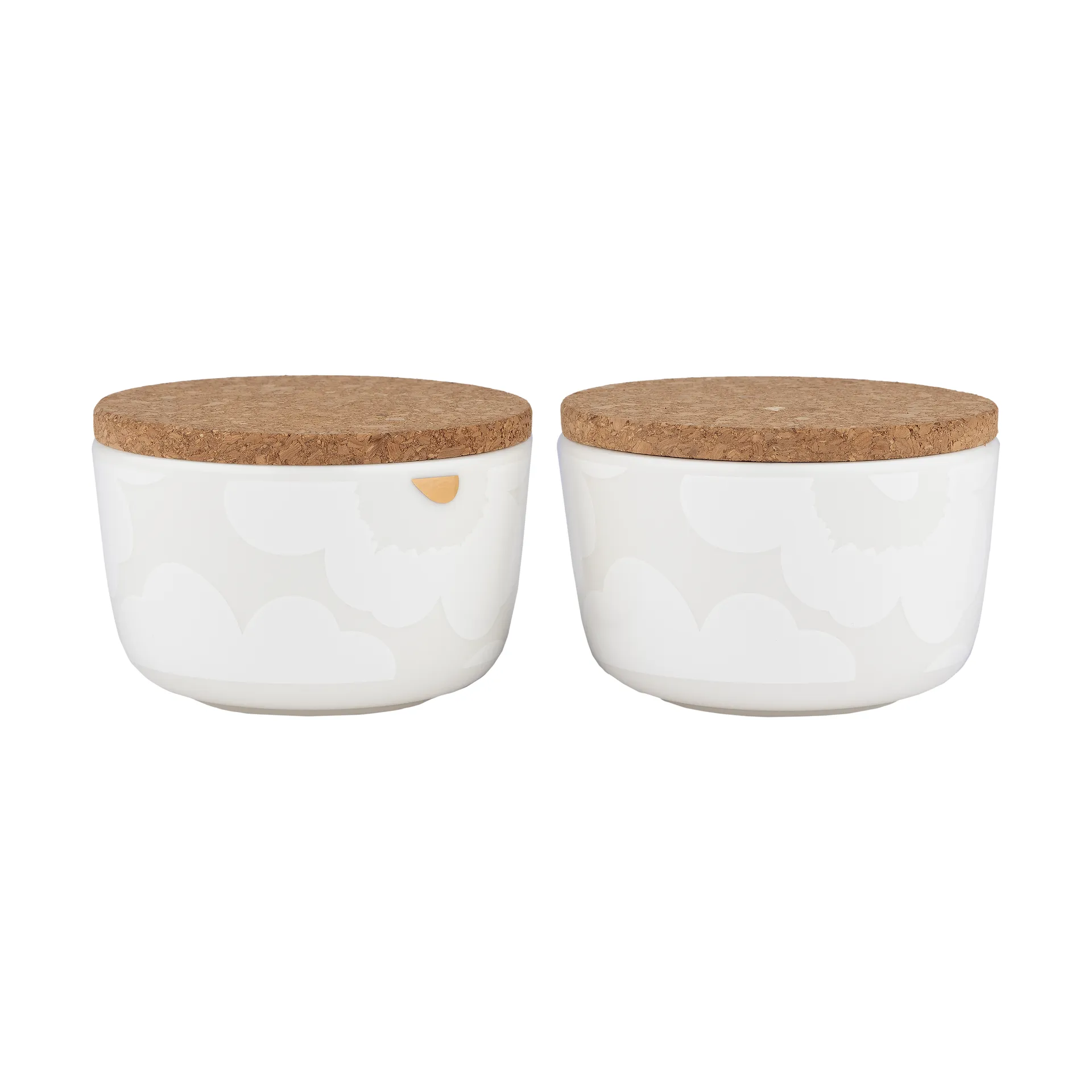 Unikko burk 25 cl 2-pack, White-gold Marimekko
