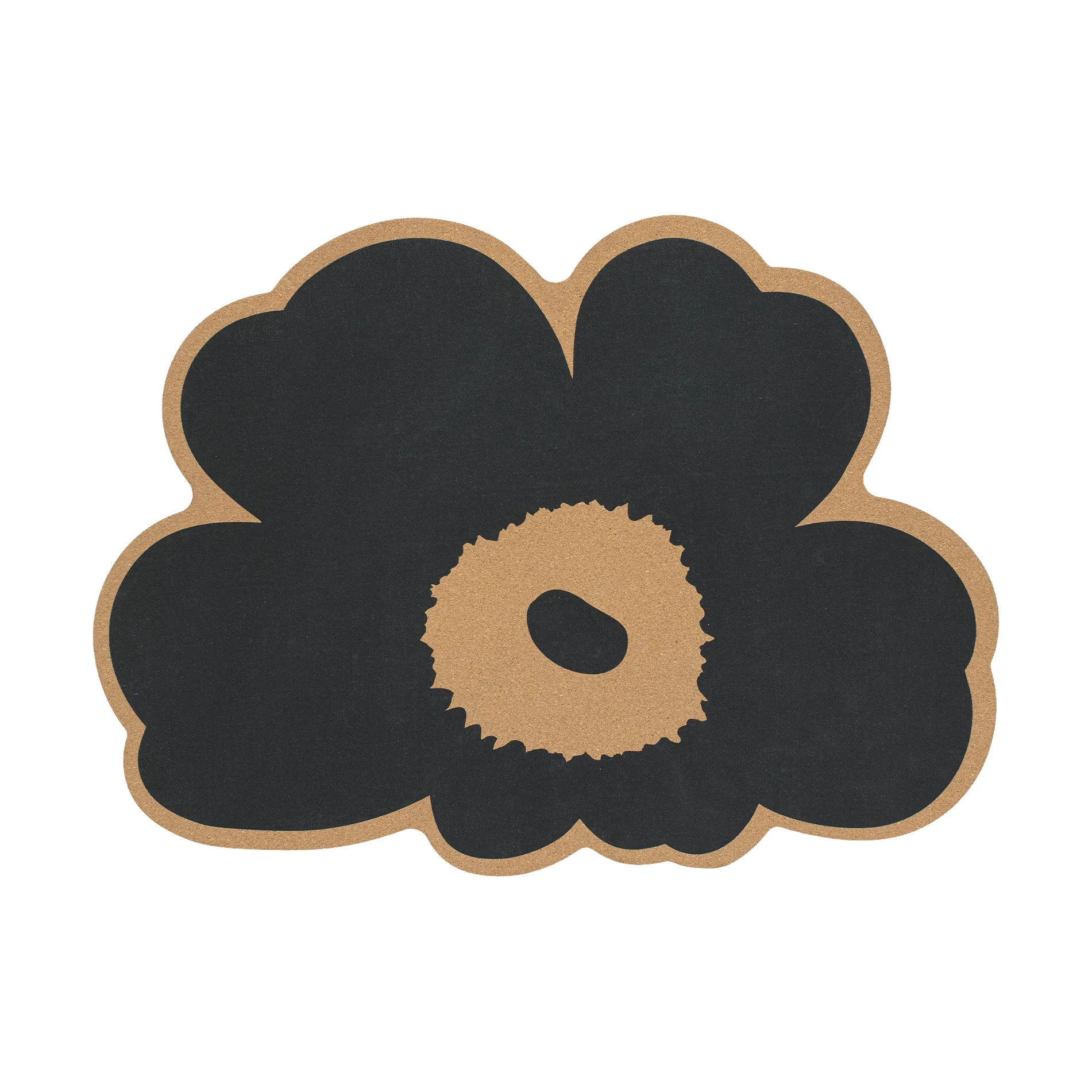 Unikko cork bordstablett, Cork-charcoal Marimekko