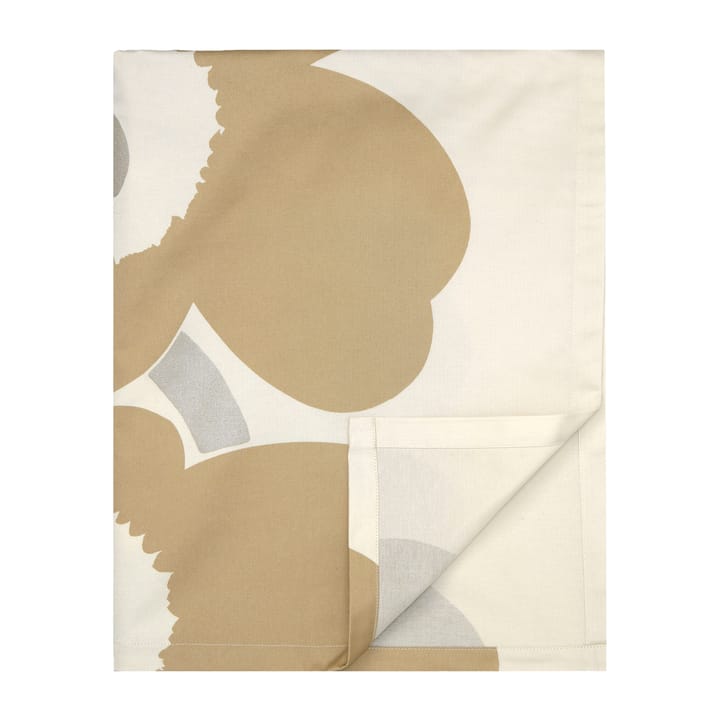 Unikko duk 140x250 cm, Beige-silver-white Marimekko