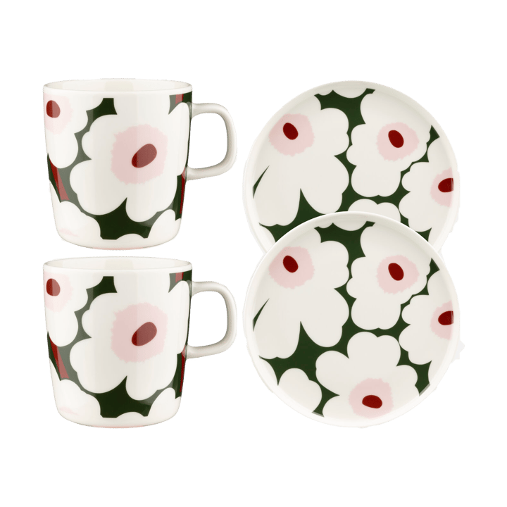 Unikko frukostset, Grön Marimekko