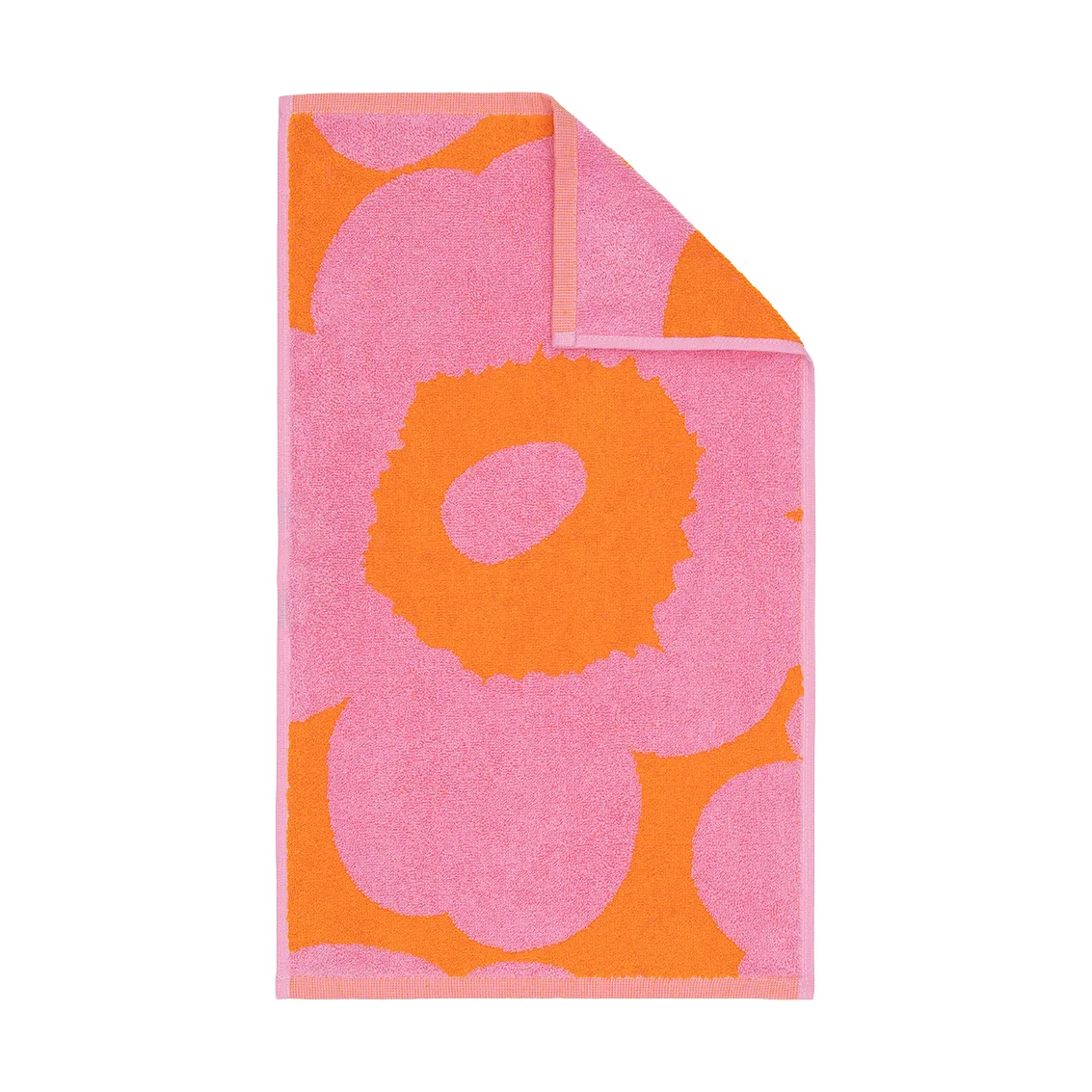 Unikko gästhandduk 30x50 cm, Orange-pink Marimekko