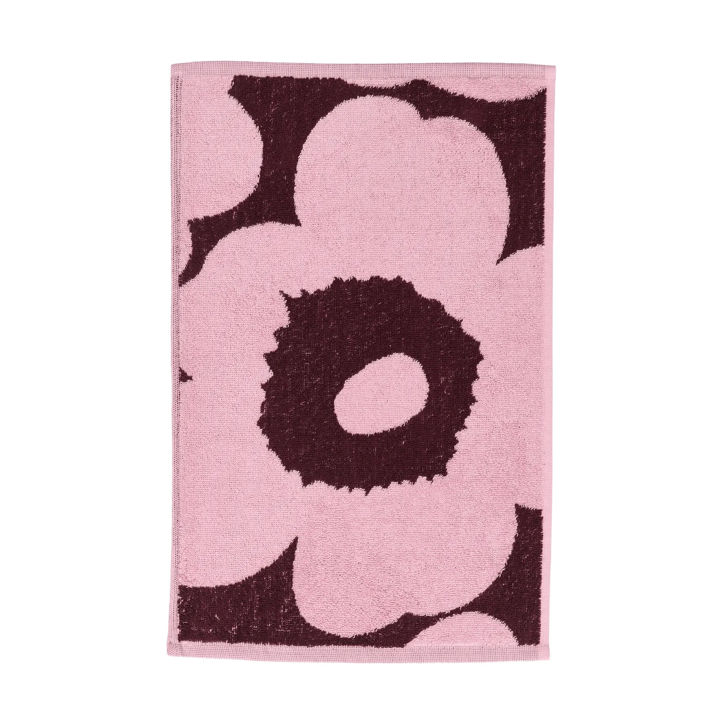 Unikko gästhandduk 30x50 cm, Plum