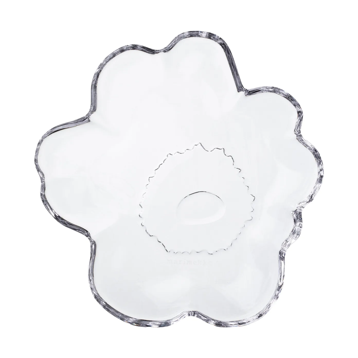 Unikko glastallrik Ø13 cm, Clear