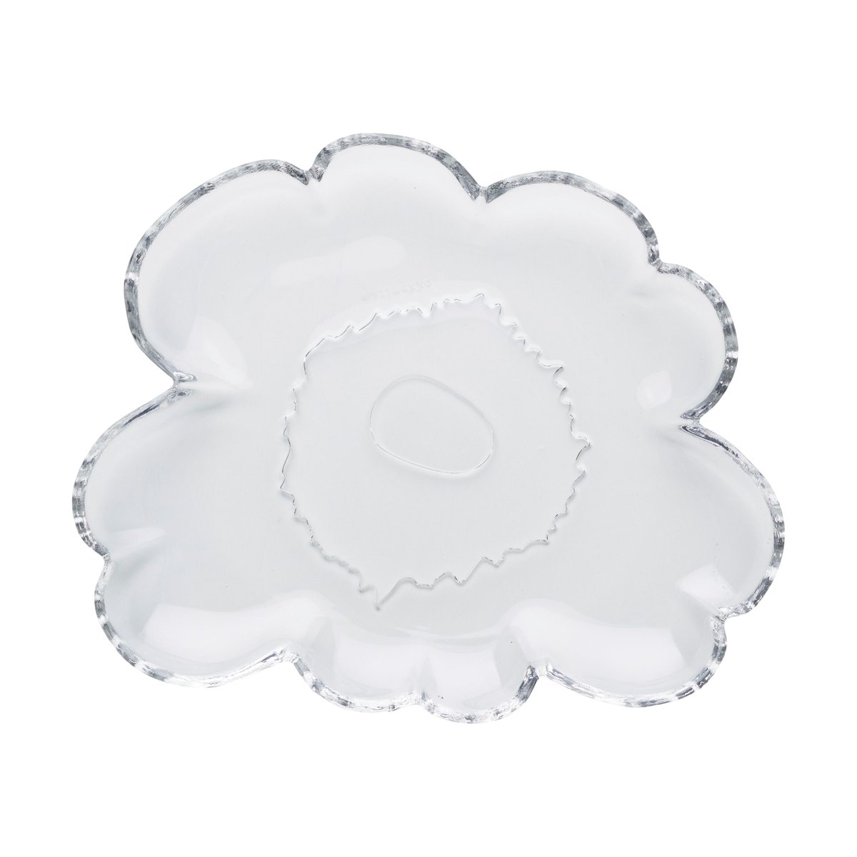 Marimekko Unikko glastallrik 20 cm Clear | Skandinavisk Design | Assietter | Transparent