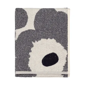 Unikko handduk 50x70 cm - Off white-blueberry - Marimekko