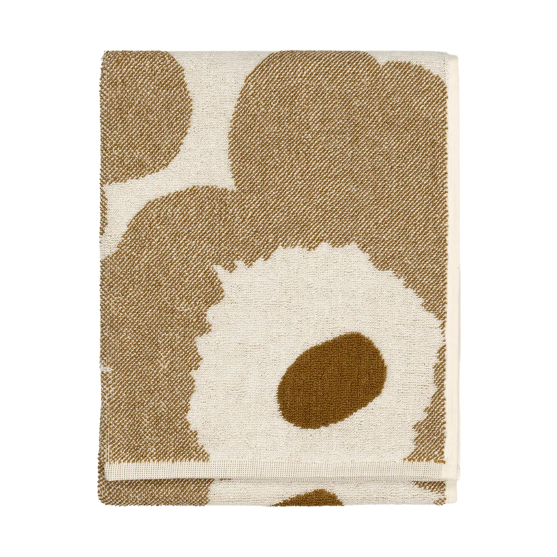 Unikko handduk 50x70 cm, Off white-bronze Marimekko