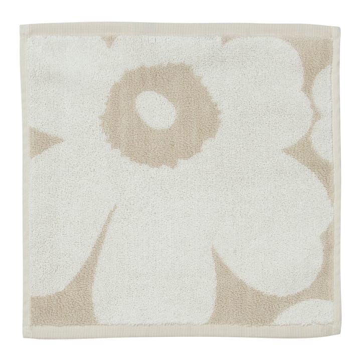 Unikko handduk beige-vit, 30x30 cm Marimekko