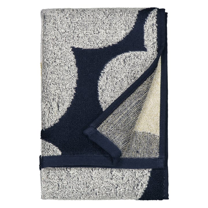 Unikko handduk marinblå-ljusgrå - 30x50 cm - Marimekko