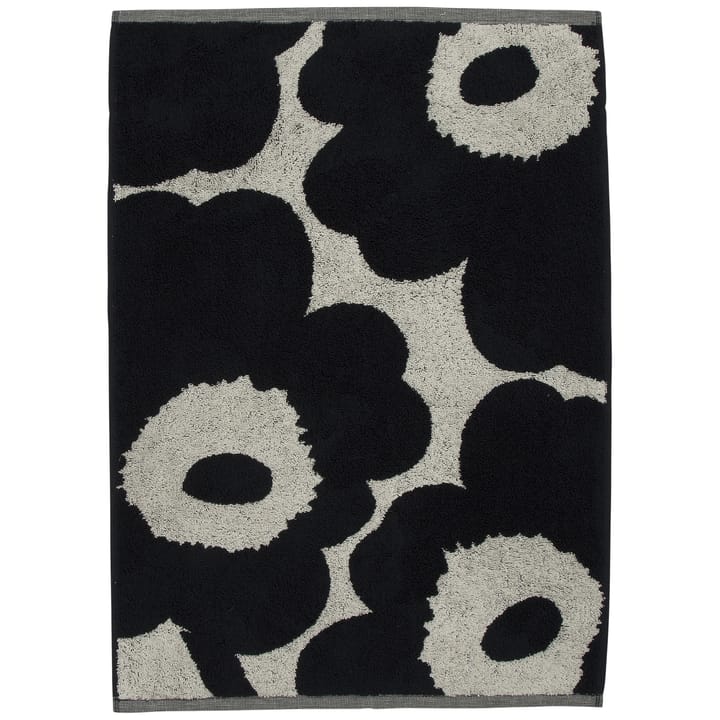 Unikko handduk naturvit-mörkblå - 50x70 cm - Marimekko