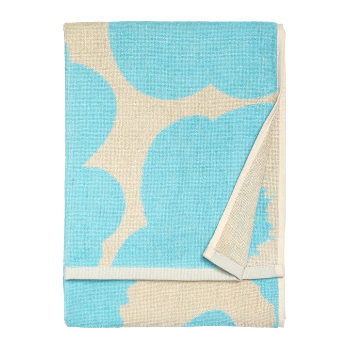 Unikko handduk off white-light blue - 50x70 cm - Marimekko