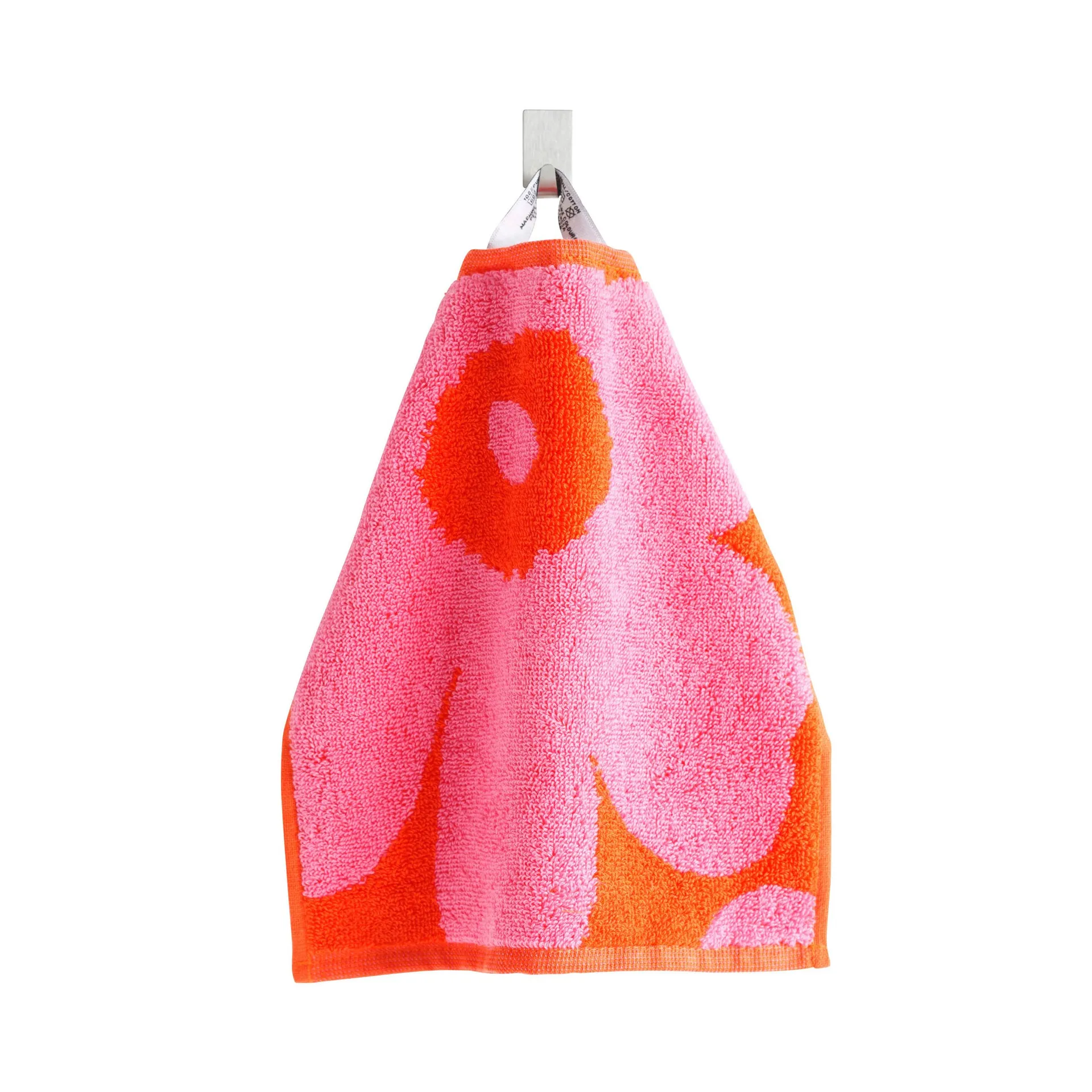 Unikko handduk röd-rosa, Mini Marimekko