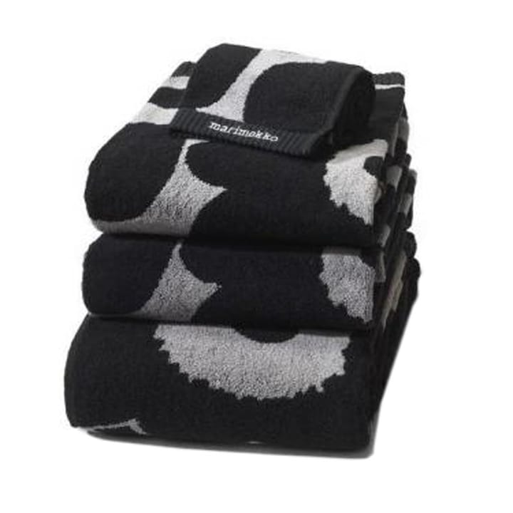 Unikko handduk svart-sand, badhandduk Marimekko